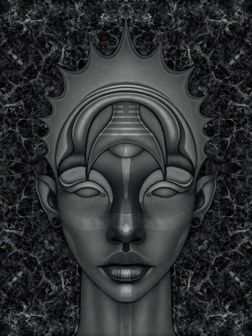 Da Zhuang · monochrome portrait